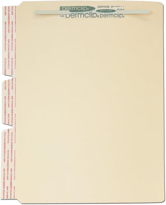 Medical Arts Press Match File Folder Dividers with Side Flap and Permclip Fasteners on Top of Both Sides (100/Box) by AMZfiling