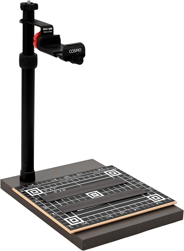 Cosmo Mini 100 Copy Stand for Digitizing Photos, Documents, Checks (for Deposit), Jewelry, and Collectibles with Your Smartphone, Made in the USA by Copy+Stand