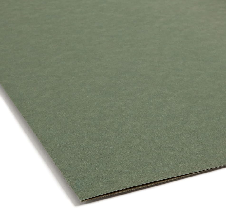 Smead Hanging File Folder with Tab, 1/3-Cut Adjustable Tab, Legal Size, Standard Green, 25 per Box (2-Inch Expansion, Legal) - Image 4