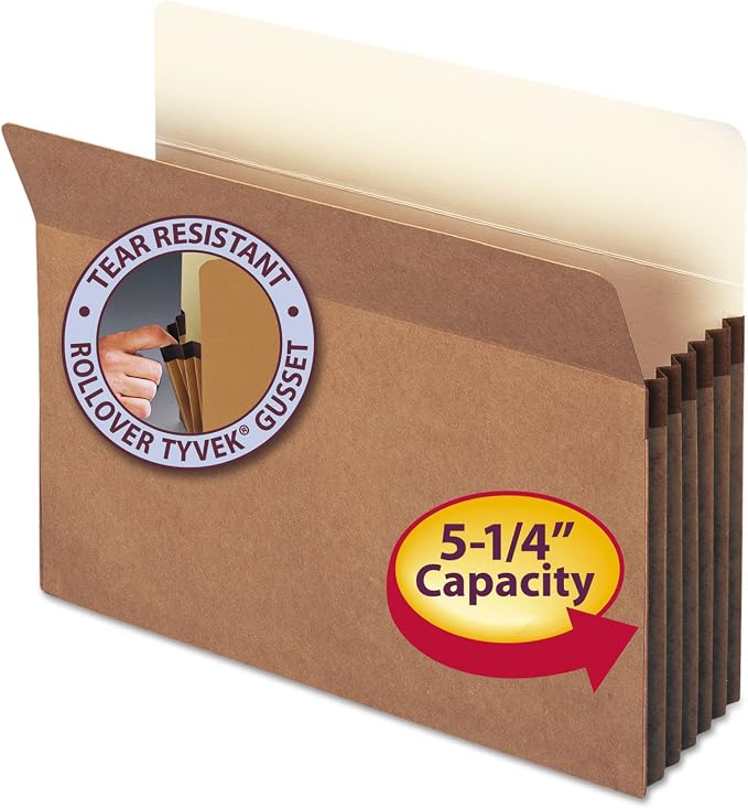 SMD73810 - Smead 5 1/4amp;quot; Accordion Expansion File Pocket by SMEAD