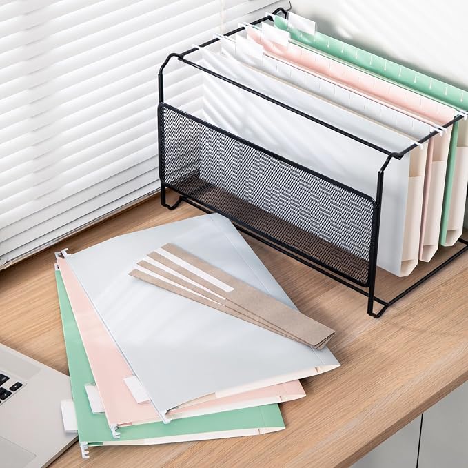 Y YOMA Legal Size - 6 Pack Extra Capacity Hanging File Folders Accordion Decorative Reinforced File Folder Cute Colored Expandable Folder for Office Home with 1/5-Cut Adjustable Tabs, Pastel Color - Image 6