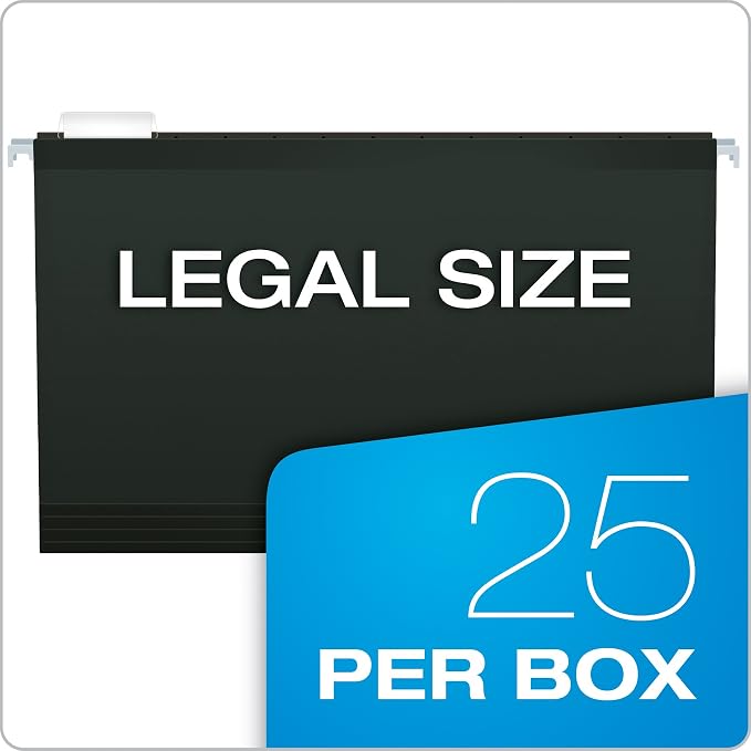 Pendaflex Recycled Hanging Folders, Black, Legal (Pack of 10) - Image 5