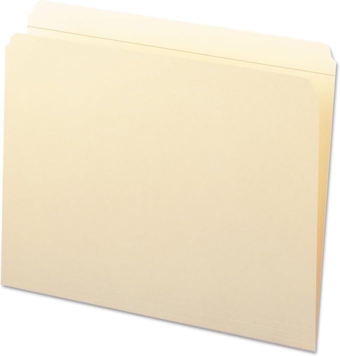 Smead File Folder, Reinforced Straight-Cut Tab (Not Undercut), Letter Size, Manila, 100 per Box (10310) | Premium manila stock, two-ply not-undercut tab, desktop and drawer filing, SFI certified, available in colors - Image 3