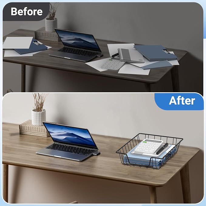 A4 Letter Magazine Desk File Storage Tray Organizer Bin (1) - Image 5