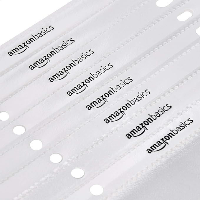 Amazon Basics Sheet Protectors for 3 Ring Binder, Non-Glare, Top Loading, Letter Size 8.5 x 11 in, Clear Plastic Sleeves, 100-Pack - Image 4