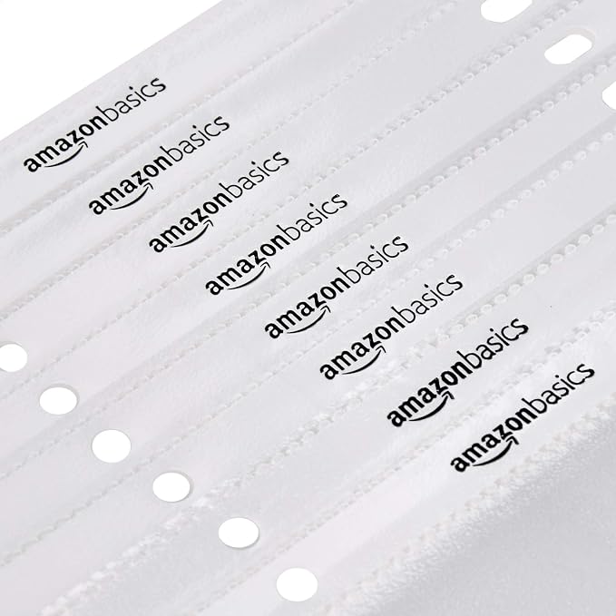 Amazon Basics Sheet Protectors for 3 Ring Binder, Non-Glare, Top Loading, Letter Size 8.5 x 11 in, Clear, 1200-Pack - Image 4
