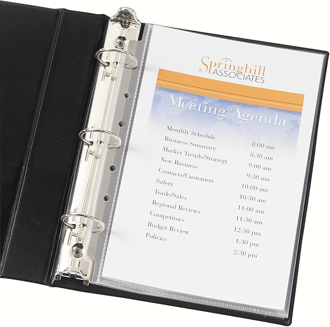 Avery® Diamond Clear Heavyweight Sheet Protectors for Mini Binders, Holds 8.5" x 5.5" Sheets, 15ct (77007) - Image 3