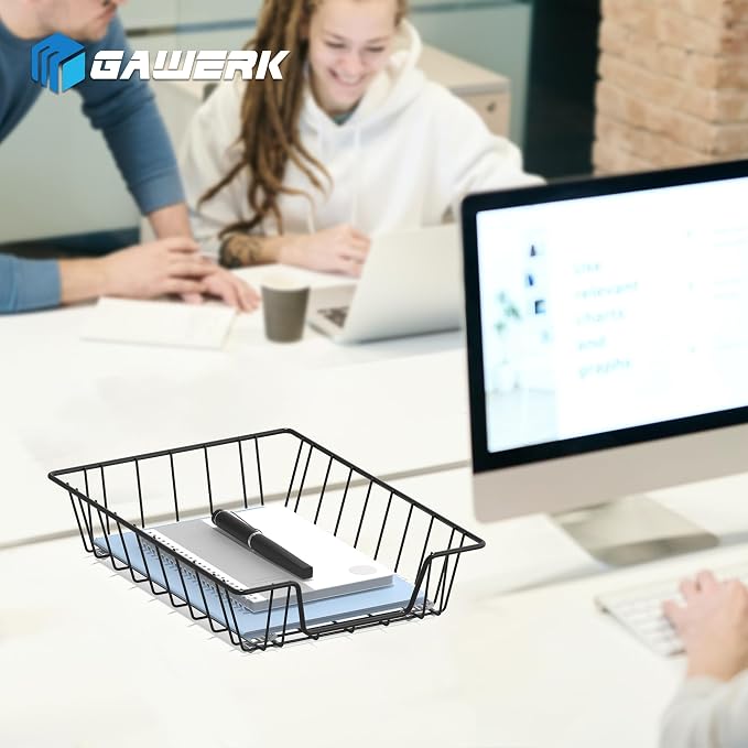 A4 Letter Magazine Desk File Storage Tray Organizer Bin (1) - Image 6