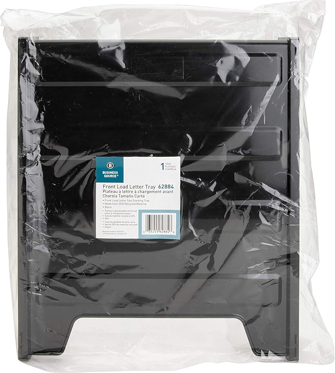 Business Source Front-Load Stackable Letter Tray - 62884 (4) - Image 3