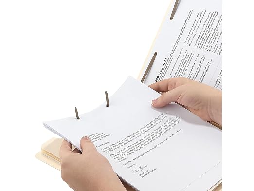 Smead® End-Tab Fastener Folders with Dividers, Letter Size, Manila, Pack of 10 - Image 6