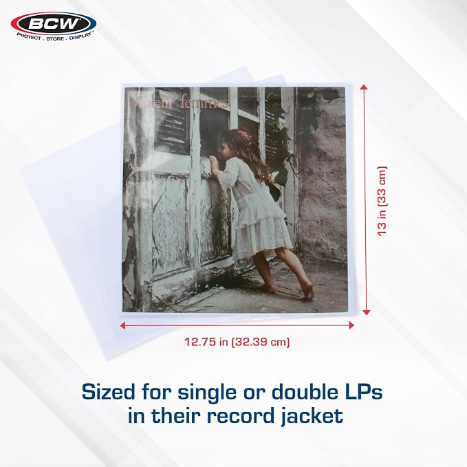 BCW 4 Mil Record Sleeves (12 Inch) - 100 ct | Clear Polypropylene Vinyl Album Protectors for 33 1/3 RPM | Archival Quality, Acid-Free | Premium Outer Sleeves for Storage of Your Vinyl Collection - Image 4