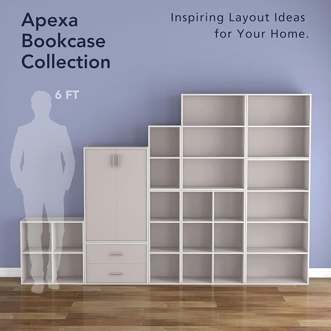 Homes: Inside + Out Apexa 2-Drawer Wooden Stackable Storage Drawers, Small Food Pantry Cabinet, Cajonera De Madera, Underbed Drawer Dorm Teen Room Decor & Bedroom, Home Office, Kitchen, Taupe Grey - Image 11