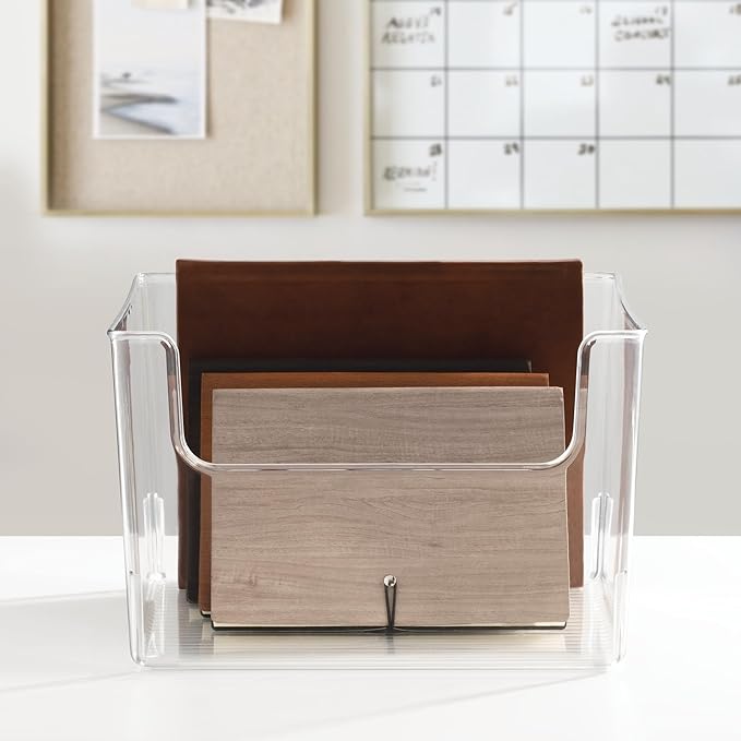 iDesign Open-Front Storage Bin, Clear, Set of 2 | For Kitchen, Pantry, Bathroom, Office, Made in USA - Image 6