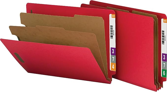 Recycled End Tab Classification Folders (NATSP17372) - Image 6