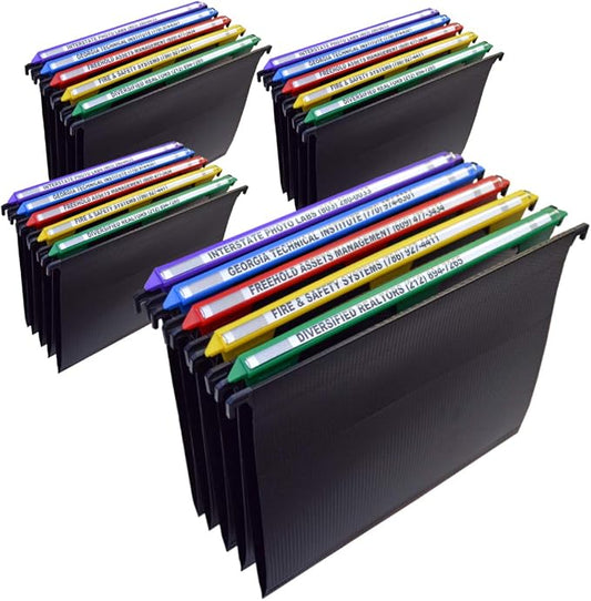 Ultimate Office MagniFile V-Bottom Hanging File Folders, Set of 20 Assorted | 11" Magnified Lens DOUBLES The Size of File Titles to FIND FILES FAST and Allows for Longer File Descriptions. Letter Size by UltimateOffice