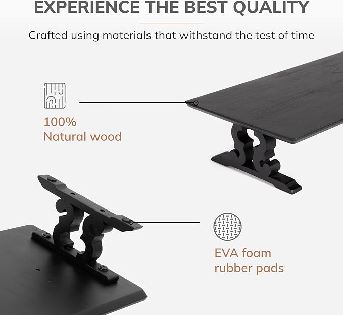Anji Mountain Monitor Stand - Desktop Organizer & Laptop Riser, Ergonomic Monitor Riser, Space-Saving Monitor Stand for Desk, Durable Construction, Easy Assembly, Ideal for Home & Office - Image 6
