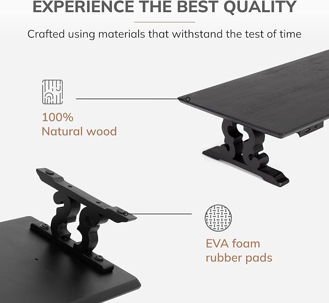 Anji Mountain Monitor Stand - Desktop Organizer & Laptop Riser, Ergonomic Monitor Riser, Space-Saving Monitor Stand for Desk, Durable Construction, Easy Assembly, Ideal for Home & Office - Image 6