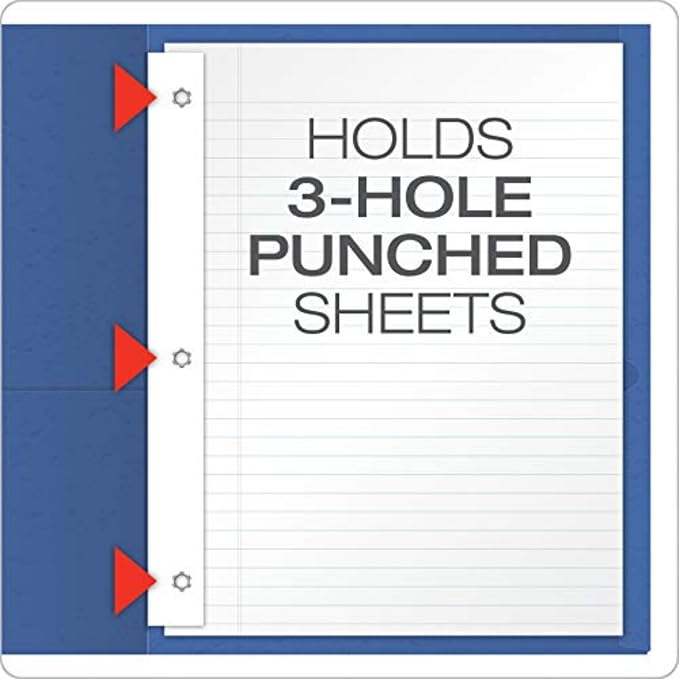 Oxford Twin Pocket Folders with Fasteners, Letter Size, Assorted Colors, 25 per Box (57715) - Image 3