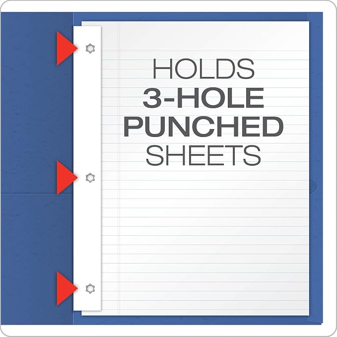 Oxford Twin Pocket Folders with Fasteners, Letter Size, Assorted Colors, 25 per Box (57715) (Pack of 2) - Image 3