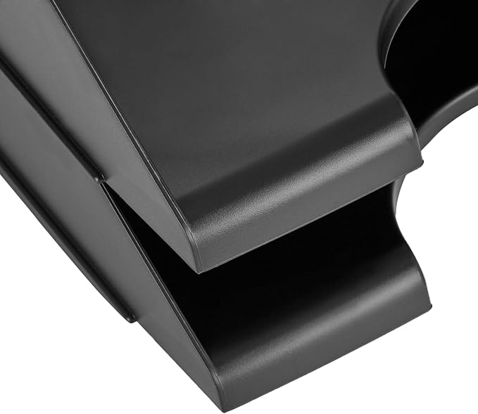 Amazon Basics Rectangular Stackable Office Letter Tray, Desk Organizer for Paper and Document Storage, Black, 12-Pack - Image 3