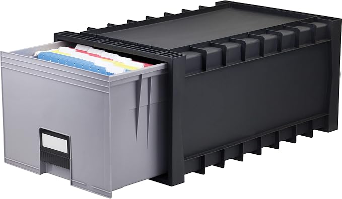 Storex, STX61106U01C, Archive Files Storage Box, 1 / Each, Black,Gray - Image 5