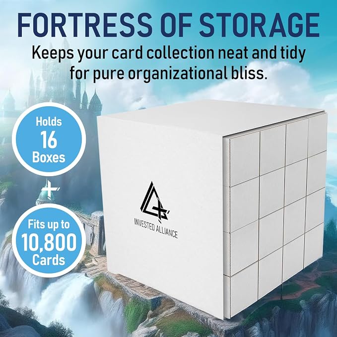 Premium Trading Card Box Storage For Sports, Baseball, Football, Basketball, MTG & TCG Collector | Baseball Card Storage Boxes & Organizer For Magic Sorter Bulk. Sports Holder For Collection. - Image 2