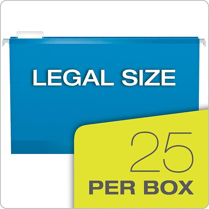 Pendaflex Hanging File Folders, Legal Size, Blue (PFX415315BLU) (Pack of 10) - Image 5