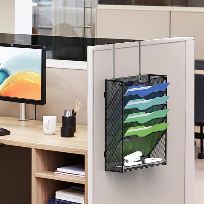 Kuntine.B Wall File Organizer Office Hanging Magazine Holder Wall File Organizer for Office Home - Image 6