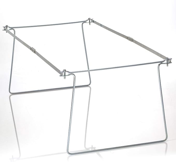 Officemate Hanging File Frames, Letter Size, Rails fits 24 to 27, Files Cabinet, Steel, 2 Sets (91999), Silver (Pack of 12) - Image 2