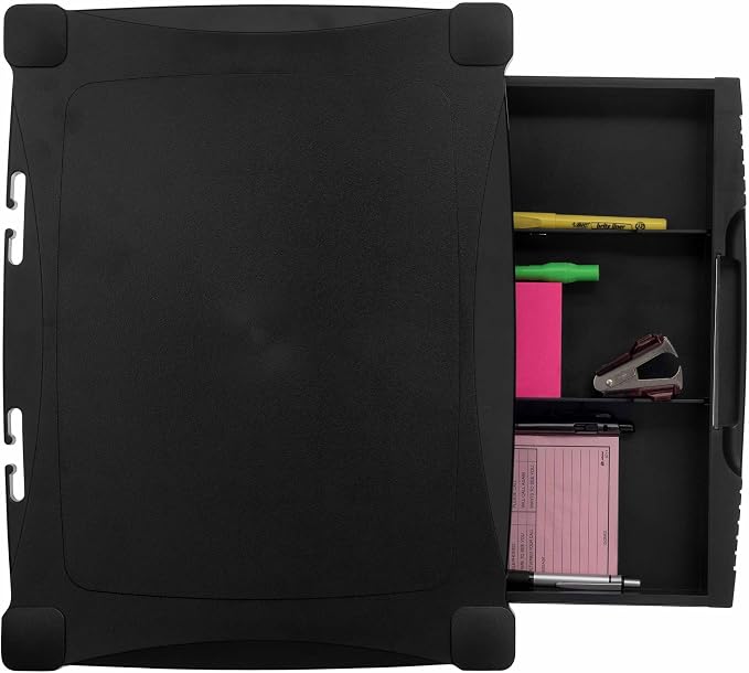 Kantek Two-Level Monitor Stand, 17" X 13.25" X 3.5" To 7", Black, Supports 50 Lbs - Image 8