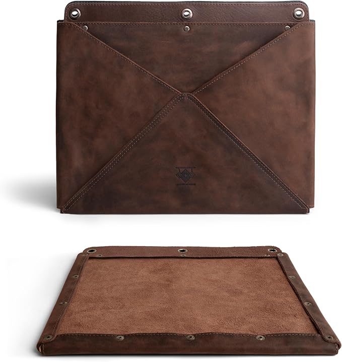 Wall File Organizer, Leather Wall Organizer for Office, Hanging Wall File Holder/Mail Organizer, Stylish Leather Folder for Wall, Office Wall Mounted File Organizer, Wall Hanging File - Image 2