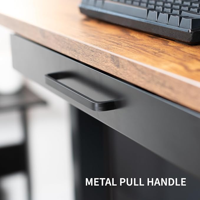 VIVO Black 22 x 9 inch Under Desk Storage Drawer, DESK-DR22H-B | Sliding Steel Pull-out Drawer for Office Desk, Pull Handle, Storage Organizer for Sit Stand Workstation, Holds 11 lbs - Image 7