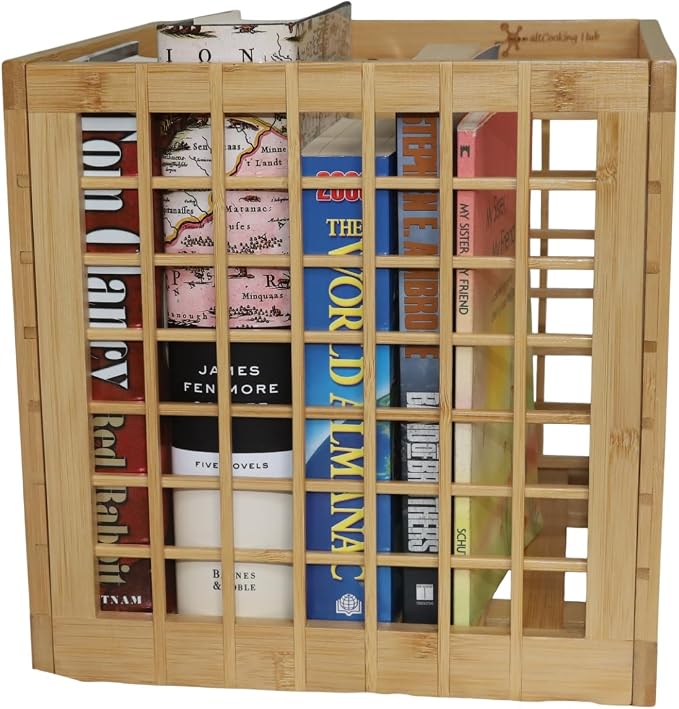 Bamboo Stackable, Cube Storage Bins - Lattice Design 2 Pack (10.5x10.5x10.5) - Image 5