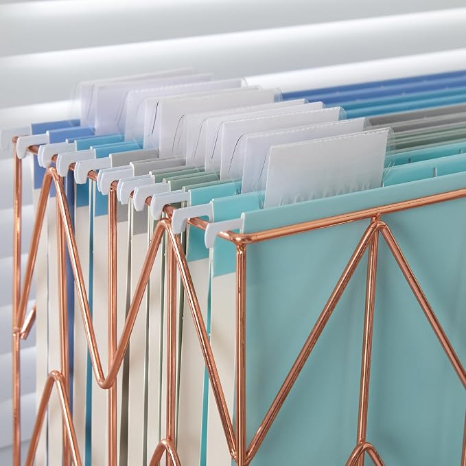 Y YOMA 10 Pack Colored Hanging File Folders Letter Size Decorative Hanging Folder Cute Pretty File Folder for Filing Cabinet Office Home with 1/5-Cut Adjustable Tabs, Oceanic Color - Image 8