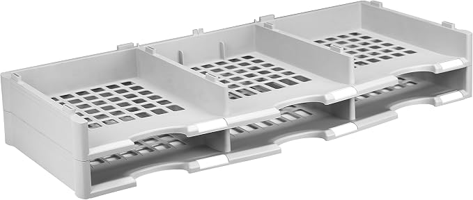 Storex 12-Compartment Literature Organizer/Document Sorter, Grey (61601U01C) | compartment Organizer - Image 6