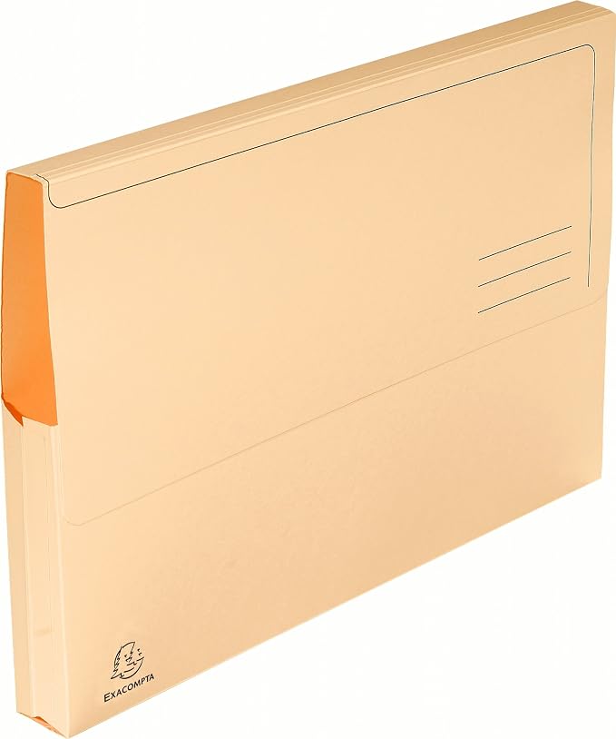 Exacompta - Ref 47970E - Super Pocket Wallets - 245 x 325mm in Size, Suitable for A4 Documents, 30mm Expanding Gusset, 210gsm Midweight Manilla - Assorted Colours (Pack of 10) - Image 18
