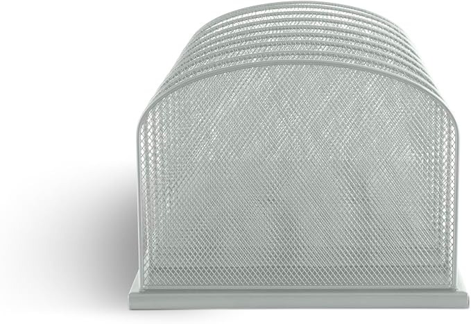 Safco Onyx Desk Organizer with 8 Vertical Sections, File Organizer for Home, Office, Classroom & More, Steel Mesh Construction - Image 4