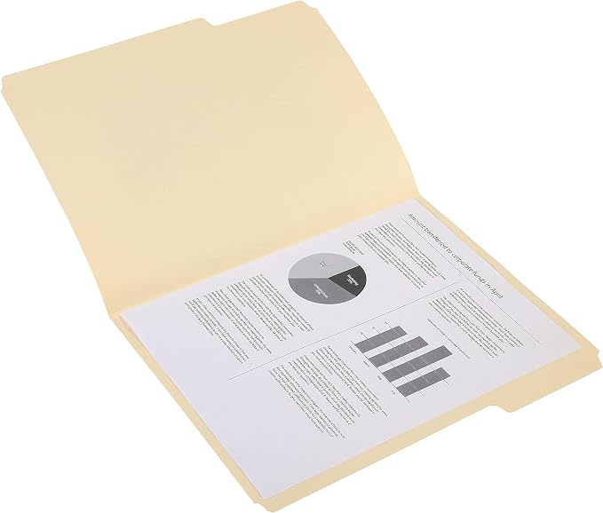 Staples File Folders, Letter Size, 1/3‑Cut Tabs, Assorted Positions, Manila, Durable Paper Stock, 500/Pack - Image 5