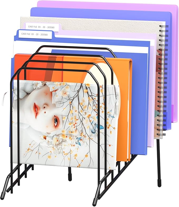 Gawerk Incline Desk Magazine Folder Holder File Organizer with 8-Section by Gawerk