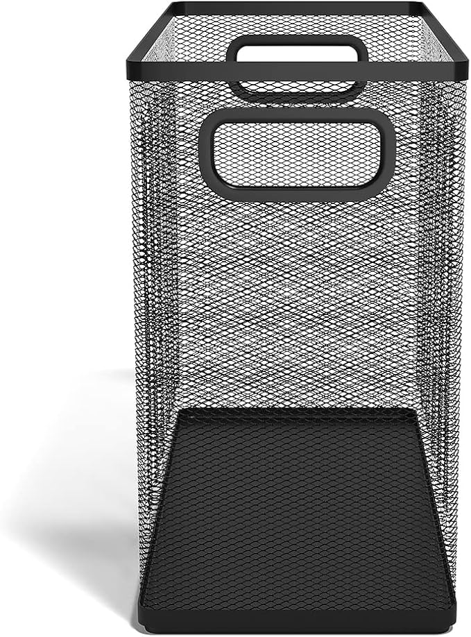 TRU RED Wire Mesh File Organizer, Large Single‑Compartment, Black – Desktop File Holder for Folders & Documents - Image 5