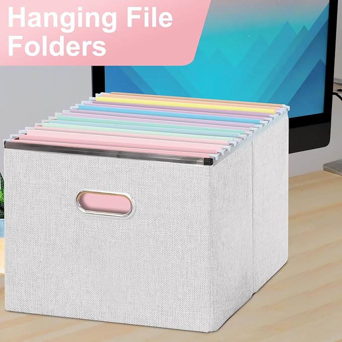 Hanging File Folders, 60 Pack Letter Size Hanging File folders with 1/5-cut Tabs, Stay Organized for Your Home and Office Bulk File, Documents and Paper, Macaron 10 Colors - Image 5