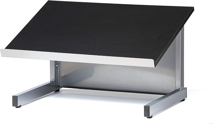 Audio Visual Direct Tabletop Lectern, Silver/Black by Audio-VisualDirect