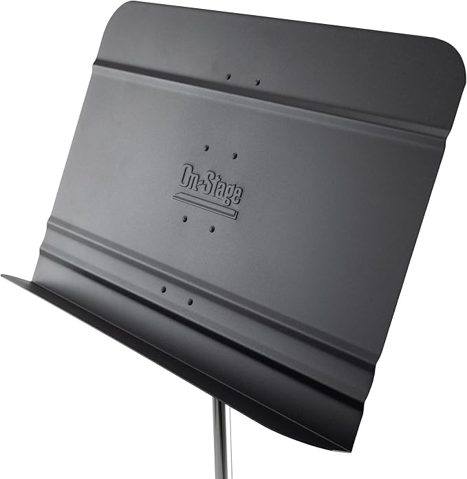 On-Stage SM7711B Orchestra Music Stand (Professional Orchestral Setup for Sheet Music Pages, Scores, and Books, Adjustable Height and Angle, 8 lb Capacity, Cart Compatible, Steel and Aluminum, Black) - Image 5