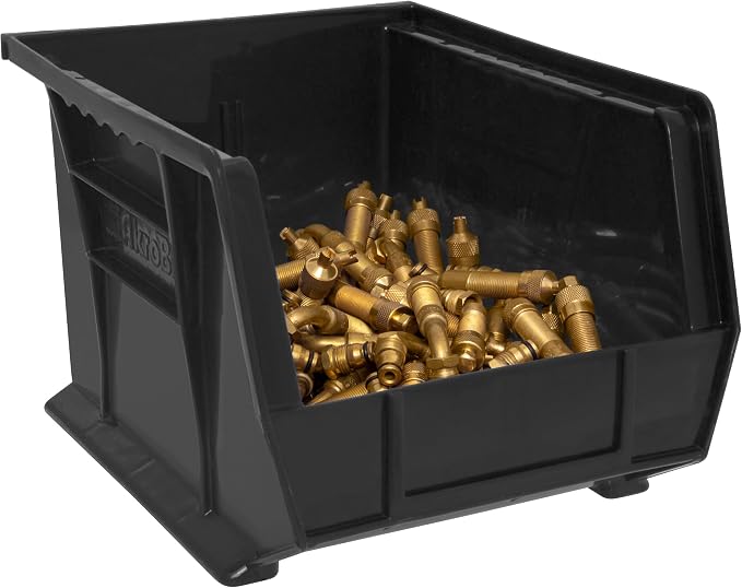 Akro-Mils 30239 AkroBins Plastic Storage Bins, 11"x8"x7", Black, 6-Pack | Space-Saving Stackable Bins for Garage, Pantry, Craft Organization - Image 10