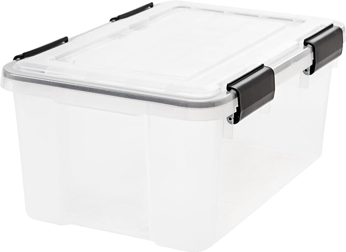 IRIS USA 19 Quart WeatherPro Storage Box, Clear by IRISUSA