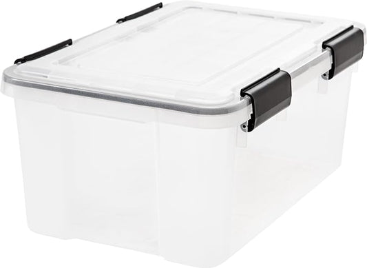 IRIS USA 19 Quart WeatherPro Storage Box, Clear by IRISUSA