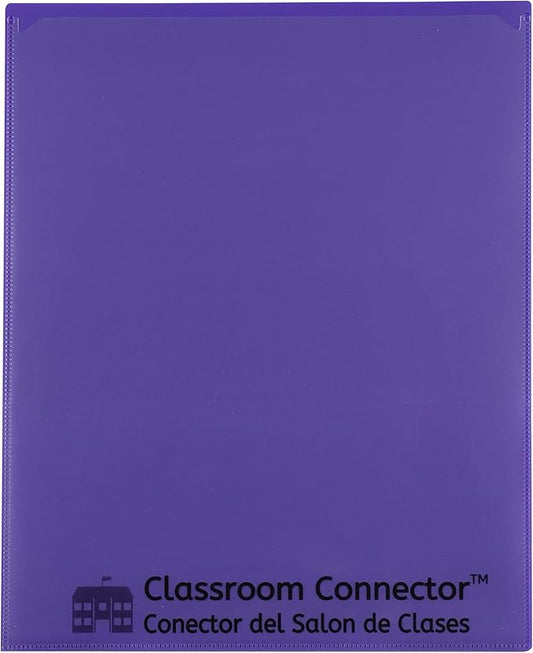C-Line Classroom Connector School-to-Home Folders, Purple, 25 per Box (32009) by C-Line