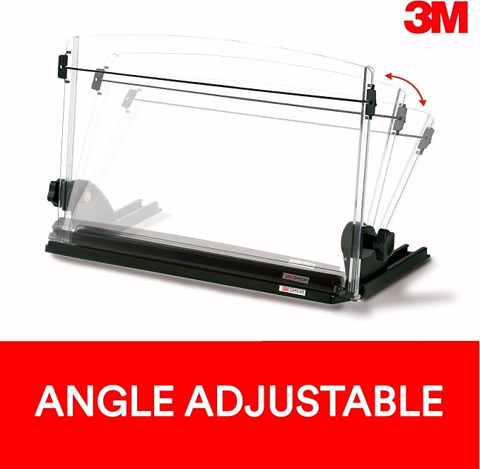 3M Desktop Document Holder 14 in x 12 in x 3 in | Desktop Document Holder For Desk And Typing, Adjudtable, Space Saving Design Holds Papers Vertical For Easy Viewing - Image 5