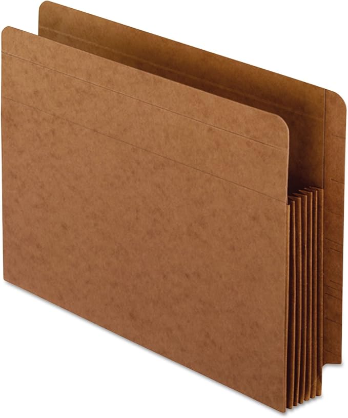 Pendaflex 95363 Heavy-Duty End Tab File Pockets, Straight Cut, 1 Pocket, Letter, Brown (Box of 10), Red by TOPSProducts