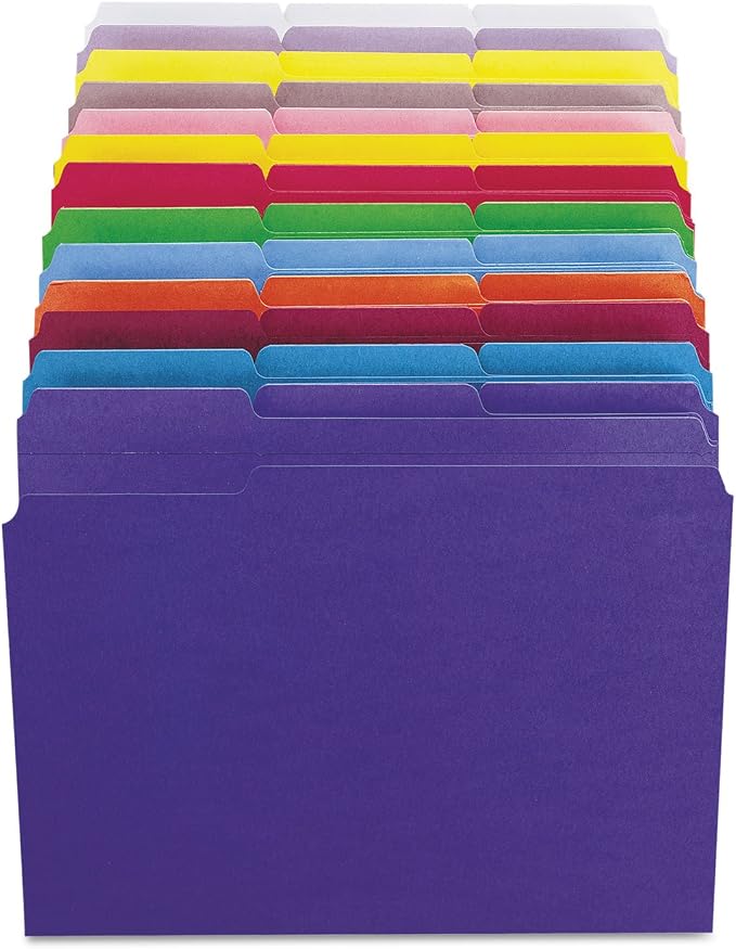 Smead File Folder, Reinforced 1/3-Cut Tab, Letter Size, Red, 100 per Box (12734) - Image 4
